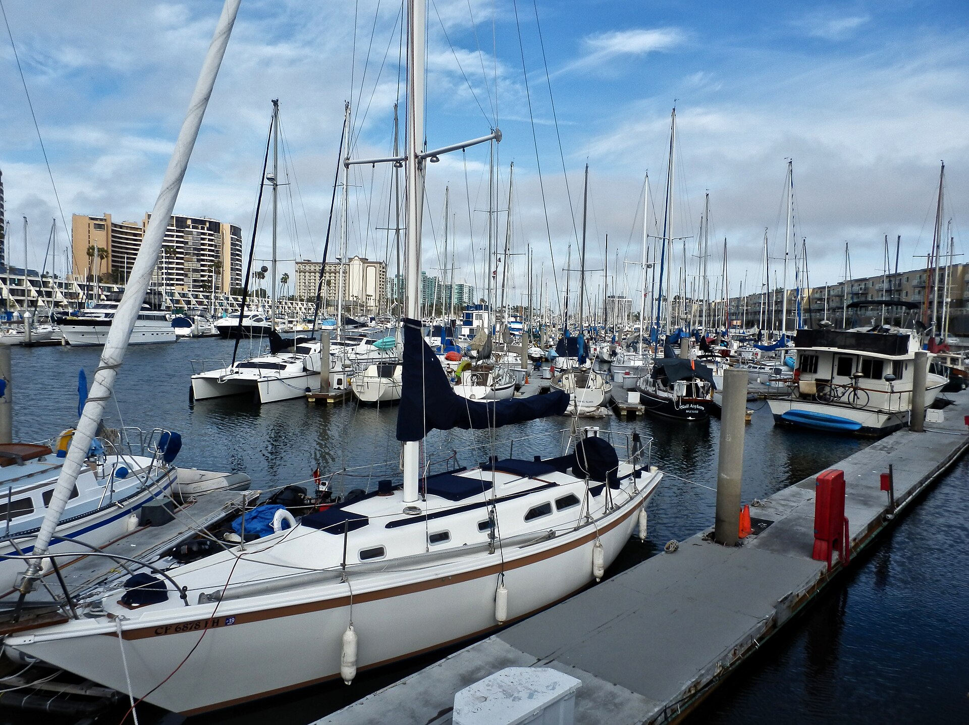 Americal Patrol security officer on patrol in Marina del Rey, California