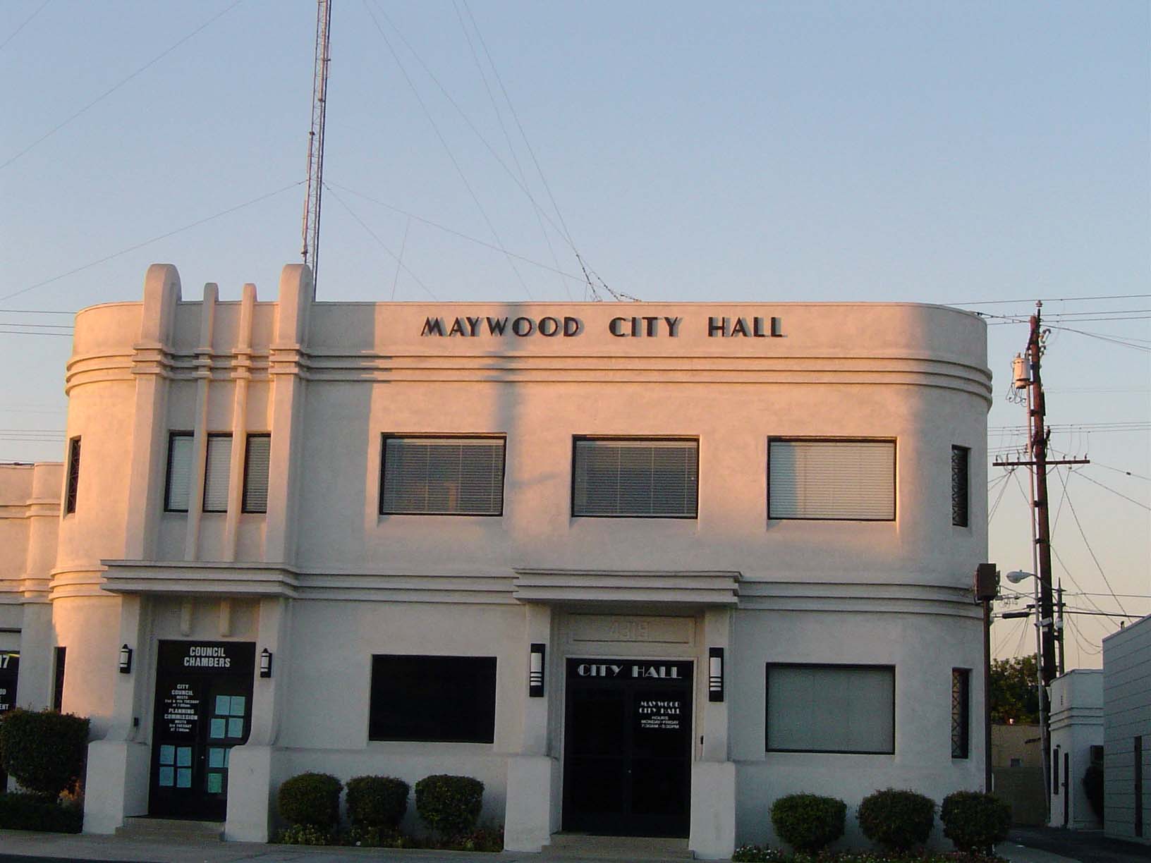Americal Patrol security officer on patrol in Maywood, California