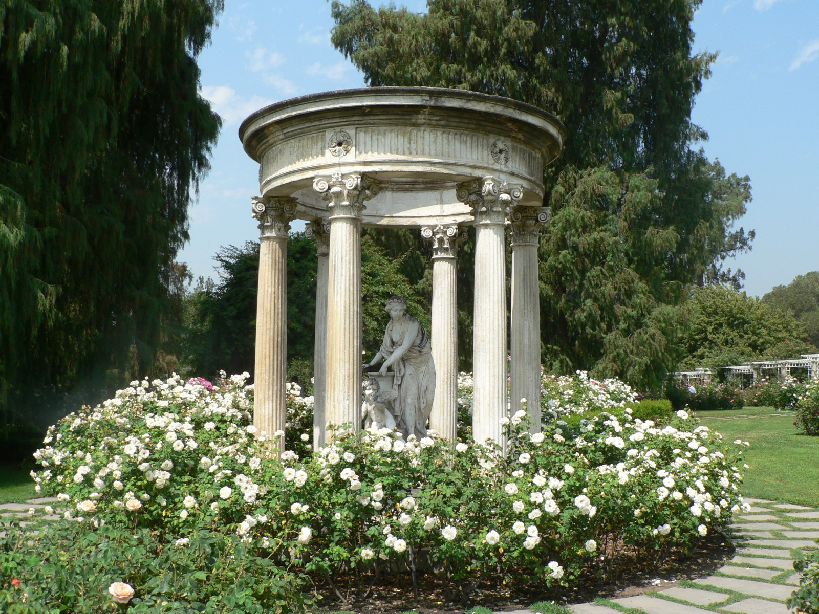 The Huntington Rose Garden in San Marino, California
