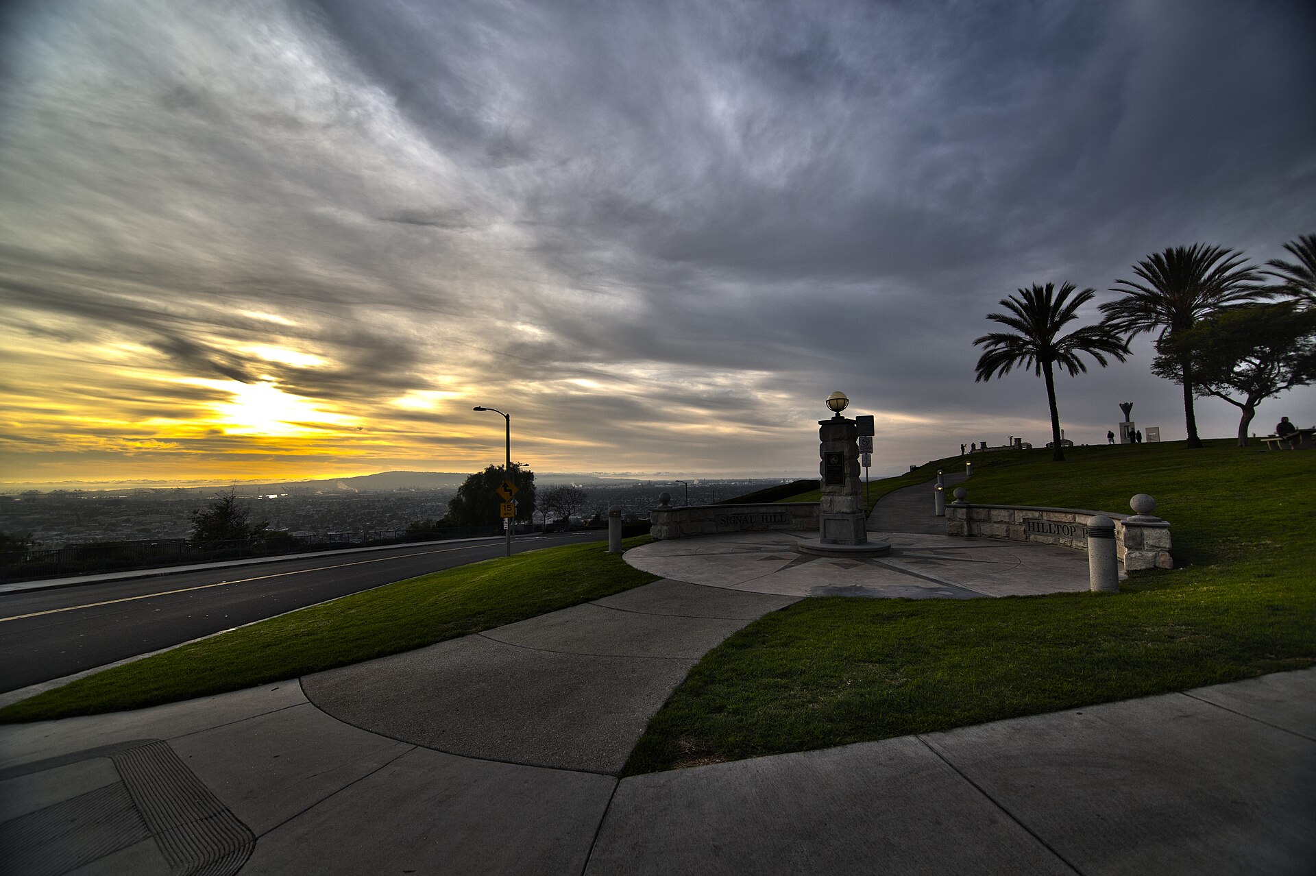Americal Patrol security officer on patrol in Signal Hill, California